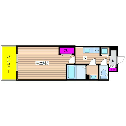 プレサンス北堀江 間取り